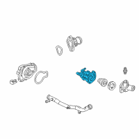 OEM 1998 Acura CL Case, Thermostat Diagram - 19320-P0A-010