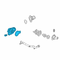 OEM 1993 Honda Accord Water Pump Diagram - 19200-P0A-003