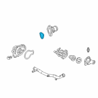 OEM 2001 Honda Prelude Gasket, Thermostat Case Diagram - 19313-PT0-000