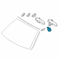 OEM 2015 BMW M6 Gran Coupe Sensor, Rain/Light/Solar/Condensation Diagram - 61-35-6-832-976