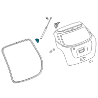 OEM Buick Encore Lift Cylinder Upper Bracket Diagram - 95493119