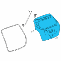 OEM Buick Lift Gate Diagram - 95422599