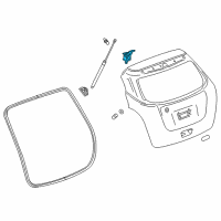 OEM 2022 Chevrolet Trax Hinge Diagram - 42604766