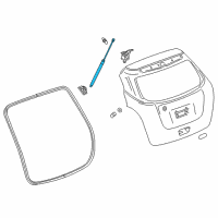 OEM 2013 Buick Encore Lift Cylinder Diagram - 95095593