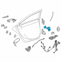 OEM Cadillac CT6 Door Check Diagram - 23368154