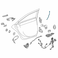 OEM 2016 Cadillac CT6 Lock Rod Diagram - 22971512