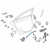 OEM 2016 Cadillac CT6 Lock Cable Diagram - 23421482