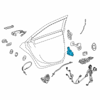 OEM 2020 Cadillac CT6 Lower Hinge Diagram - 22964946