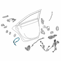 OEM 2017 Cadillac CT6 Lock Cable Diagram - 23319258