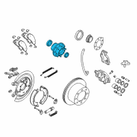 OEM Ram 3500 Wheel Rear Hub Assembly Diagram - 5154282AA