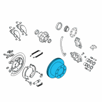 OEM 2017 Ram 2500 Rear Brake Rotor Diagram - 68188899AB
