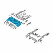 OEM Kia Rio Panel Assembly-Rear Floor Diagram - 65511H9200