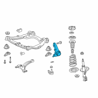 OEM Lexus ES350 KNUCKLE, Steering, L Diagram - 43212-AA010