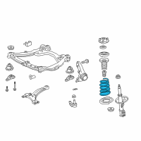 OEM 2011 Lexus ES350 Spring, Coil, Front Diagram - 48131-33B40