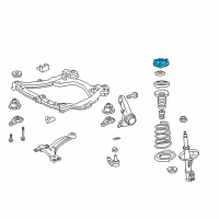 OEM 2010 Lexus ES350 Front Suspension Support Sub-Assembly Diagram - 48609-06190
