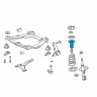 OEM Toyota Camry Upper Spring Insulator Diagram - 48157-33072