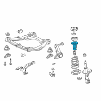 OEM 2014 Lexus ES350 Insulator, Front Coil Spring Diagram - 48157-33072