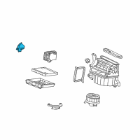 OEM Honda Crosstour Motor Assembly, Fresh/Recirculating Diagram - 79350-TA5-A11