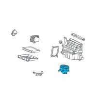 OEM 2009 Honda Accord Motor Assembly, Fan Diagram - 79310-TA0-A01