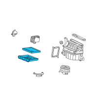 OEM Honda Civic Filter Assembly, Air Conditioner Diagram - 80290-SDA-A01