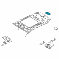 OEM 2018 Infiniti QX30 Room Lamp Assy Diagram - 26450-5DA3C