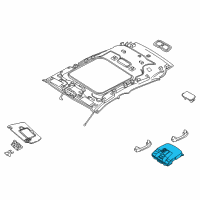 OEM 2019 Infiniti QX30 Map Lamp Assy Diagram - 26430-5DK3B