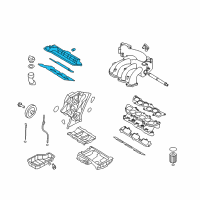 OEM 2009 Kia Sorento Cover Assembly-Rocker LH Diagram - 224103C400