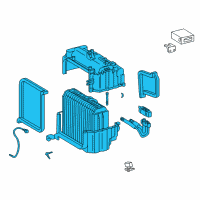 OEM 1997 Toyota RAV4 Evaporator Assembly Diagram - 88510-42050