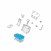 OEM 2011 Hyundai Santa Fe Pad Assembly-Front Seat Cushion Driver Diagram - 88150-0W100
