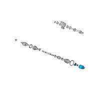 OEM 2012 Honda Civic Joint, Inboard Diagram - 44310-SNE-A22