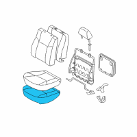 OEM Toyota Tacoma Seat Cushion Pad Diagram - 71511-AD010