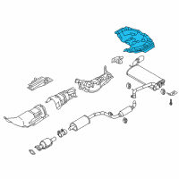 OEM Ford Heat Shield Diagram - CP9Z-5411434-A