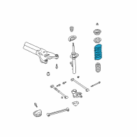 OEM Chrysler LHS Rear Coil Spring Diagram - 4581212AC