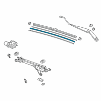 OEM 2021 Honda HR-V BLADE RUBBER Diagram - 76632-T6L-H04