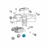 OEM 2001 Toyota Solara Tachometer Assy, Engine Diagram - 83881-06370