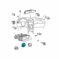 OEM 2003 Toyota Camry Speedometer Head Diagram - 83220-06120