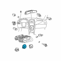 OEM 2000 Toyota Solara Speedometer Head Diagram - 83220-06080