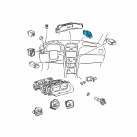 OEM 2001 Toyota Camry Hazard Switch Diagram - 84332-AC011-C0