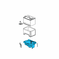 OEM Chrysler Tray-Battery Diagram - 4719682AA