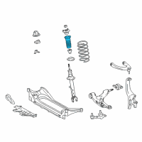 OEM 2014 Lexus GS450h Insulator, Front Coil Spring Diagram - 48157-30050