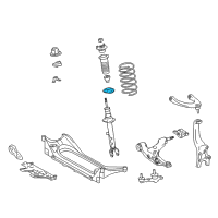 OEM 2022 Lexus RC350 Insulator, Front Coil Spring Diagram - 48158-30020