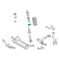 OEM Lexus RC200t Insulator, Front Coil Spring Diagram - 48158-30020