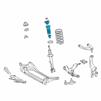 OEM 2018 Lexus GS350 Front Suspension Support Assembly Diagram - 48680-24100