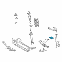 OEM 2018 Lexus GS350 Bracket Sub-Assembly, Lower Arm Diagram - 48075-24110