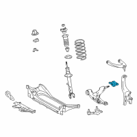OEM Lexus Bracket Sub-Assembly, Lower Arm Diagram - 48076-30060