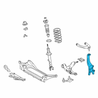 OEM 2018 Lexus GS350 KNUCKLE Sub-Assembly, Steering Diagram - 43202-30040