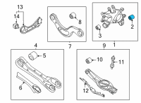 OEM Hyundai Tucson BUSH-LWR ARM, RR Diagram - 55218-N9100