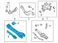 OEM 2022 Hyundai Tucson ARM ASSY-RR ASSIST, LH Diagram - 55250-CW000