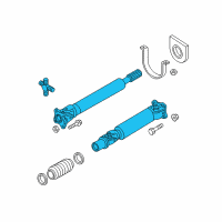 OEM 2018 Nissan Titan Shaft Assembly PROPELLER Diagram - 37000-EZ20B