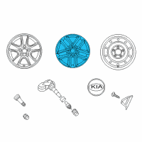 OEM 2011 Kia Forte Koup Wheel Assembly-Aluminum Diagram - 529101M550